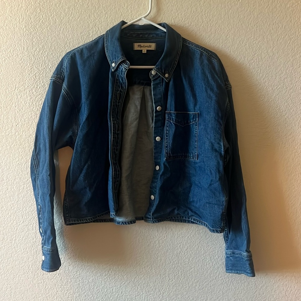 Madewell crop Jean top